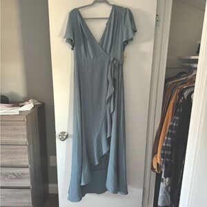 Dusty Blue women’s dress.